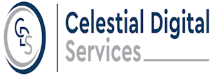 Celestial Digital Services logo with “CDS” in a circular icon next to the company name in blue and gray text.