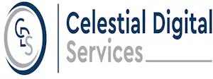 Celestial Digital Services logo with “CDS” in a circular icon next to the company name in blue and gray text.